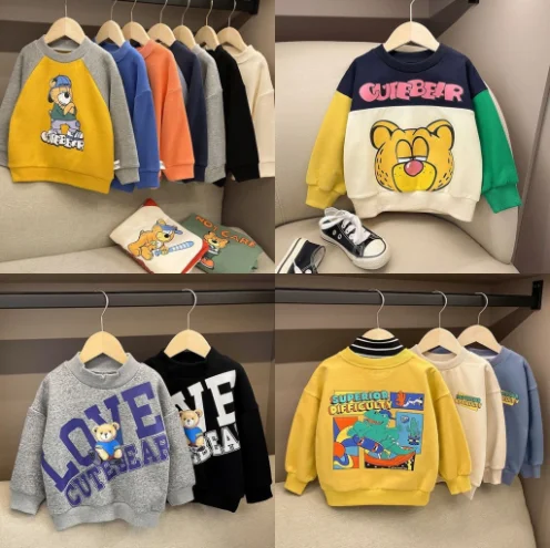 Special Children's Casual Autumn Tops Cute Cartoon Pictures Toddler Boys Cotton Long Sleeves Round Neck Cotton kids Clothes
Special Children's Casual Autumn Tops Cute Cartoon Pictures Toddler Boys Cotton Long Sleeves Round Neck Cotton kids Clothes
