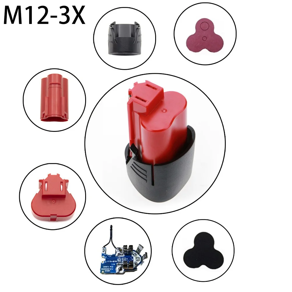 M12 Three-Cell Case PCB Circuit Board For Milwaukee 12V Li-Ion Battery 12V 1.3Ah Battery Shell Housing
M12 Three-Cell Case PCB Circuit Board For Milwaukee 12V Li-Ion Battery 12V 1.3Ah Battery Shell Housing