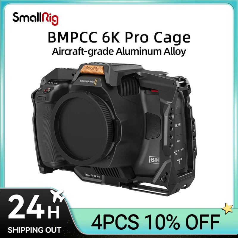 SmallRig DSLR Camera Cage for BMPCC 6K Pro for Blackmagic Pocket Cinema Camera 6K Pro Built-in NATO Rail & Cold Shoe Mount 3270
SmallRig DSLR Camera Cage for BMPCC 6K Pro for Blackmagic Pocket Cinema Camera 6K Pro Built-in NATO Rail & Cold Shoe Mount 3270