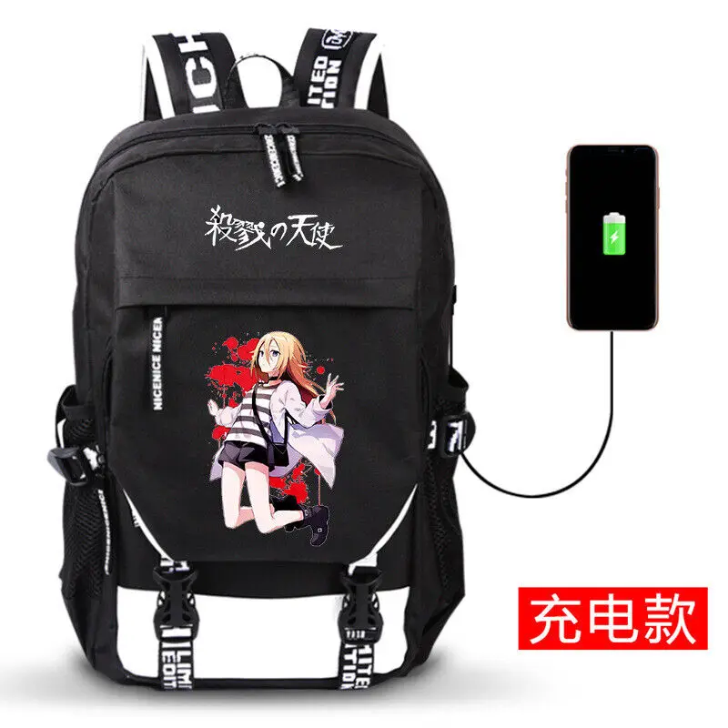 Школьный ранец аниме Satsuriku no Tenshi, рюкзак, сумка через плечо в стиле Харадзюку, подарок G01 
Школьный ранец аниме Satsuriku no Tenshi, рюкзак, сумка через плечо в стиле Харадзюку, подарок G01