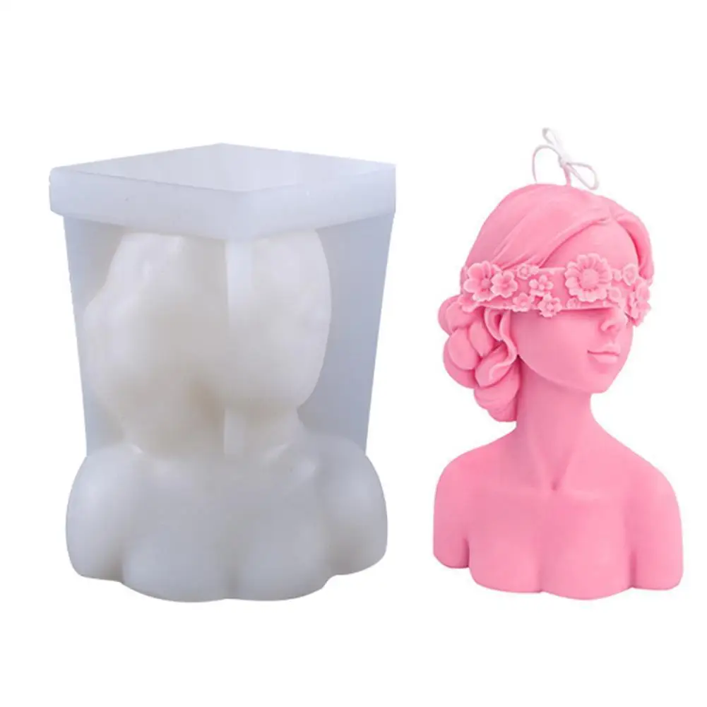 Beautiful Wreath Girl Candle Silicone Mold for Handmade Desktop Decoration Gypsum Epoxy Resin Aromatherapy Candle Silicone Mould
Beautiful Wreath Girl Candle Silicone Mold for Handmade Desktop Decoration Gypsum Epoxy Resin Aromatherapy Candle Silicone Mould