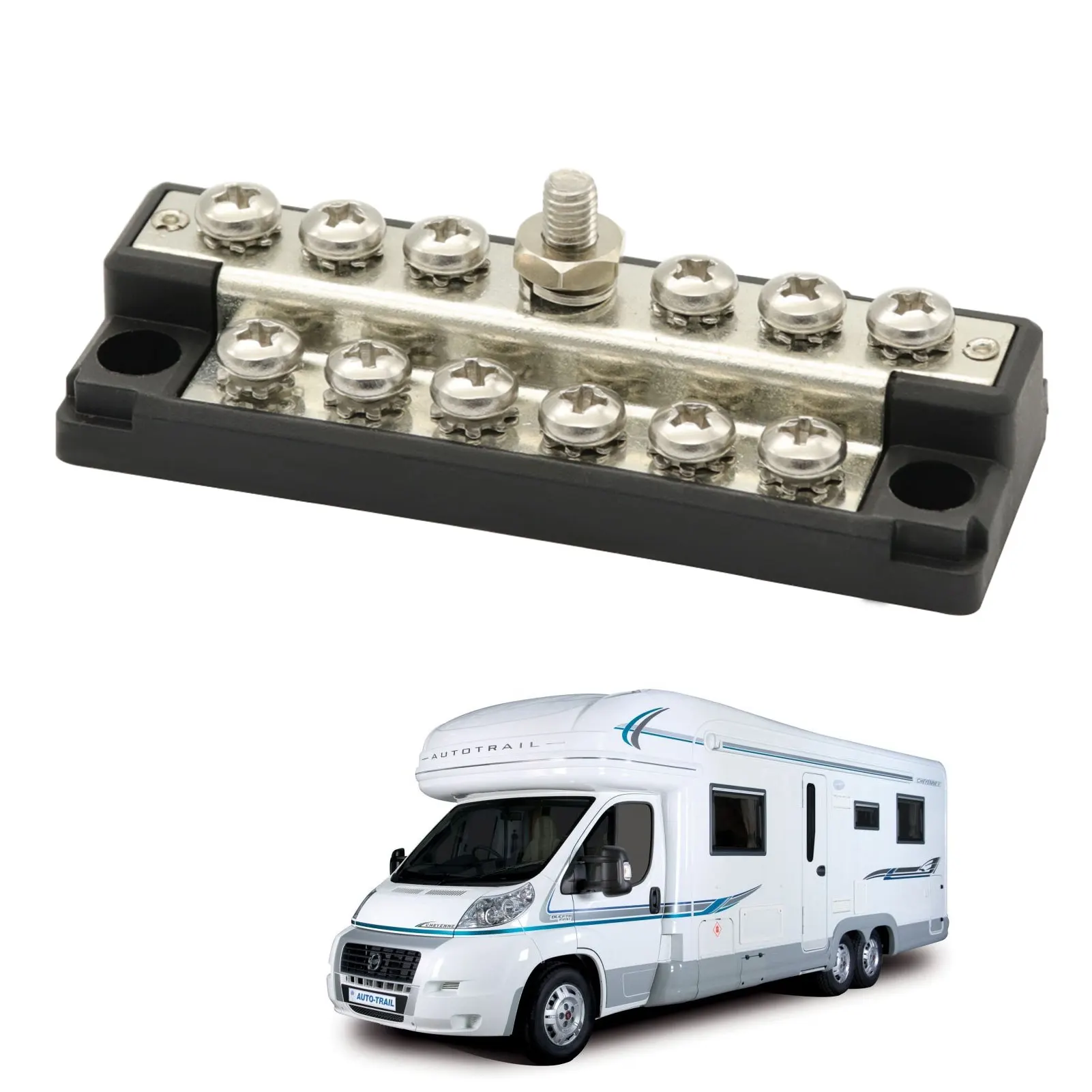 12 Terminal BusBar With Transparent Cover Anti-rust Screws 100A AC/150A DC Power Distribution For Car RV Boat Marine Caravan
12 Terminal BusBar With Transparent Cover Anti-rust Screws 100A AC/150A DC Power Distribution For Car RV Boat Marine Caravan
