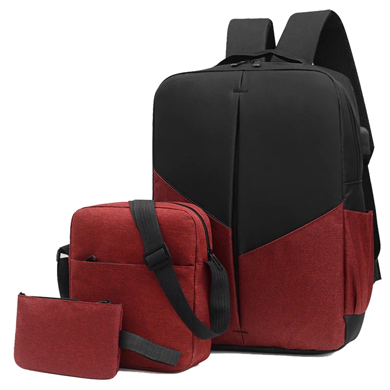 Men's 3-Sets Large Capacity Laptop Casual Business Backpacks Teenagers Schoolbags Travel Sports School Bags Pack For Male Female
Men's 3-Sets Large Capacity Laptop Casual Business Backpacks Teenagers Schoolbags Travel Sports School Bags Pack For Male Female