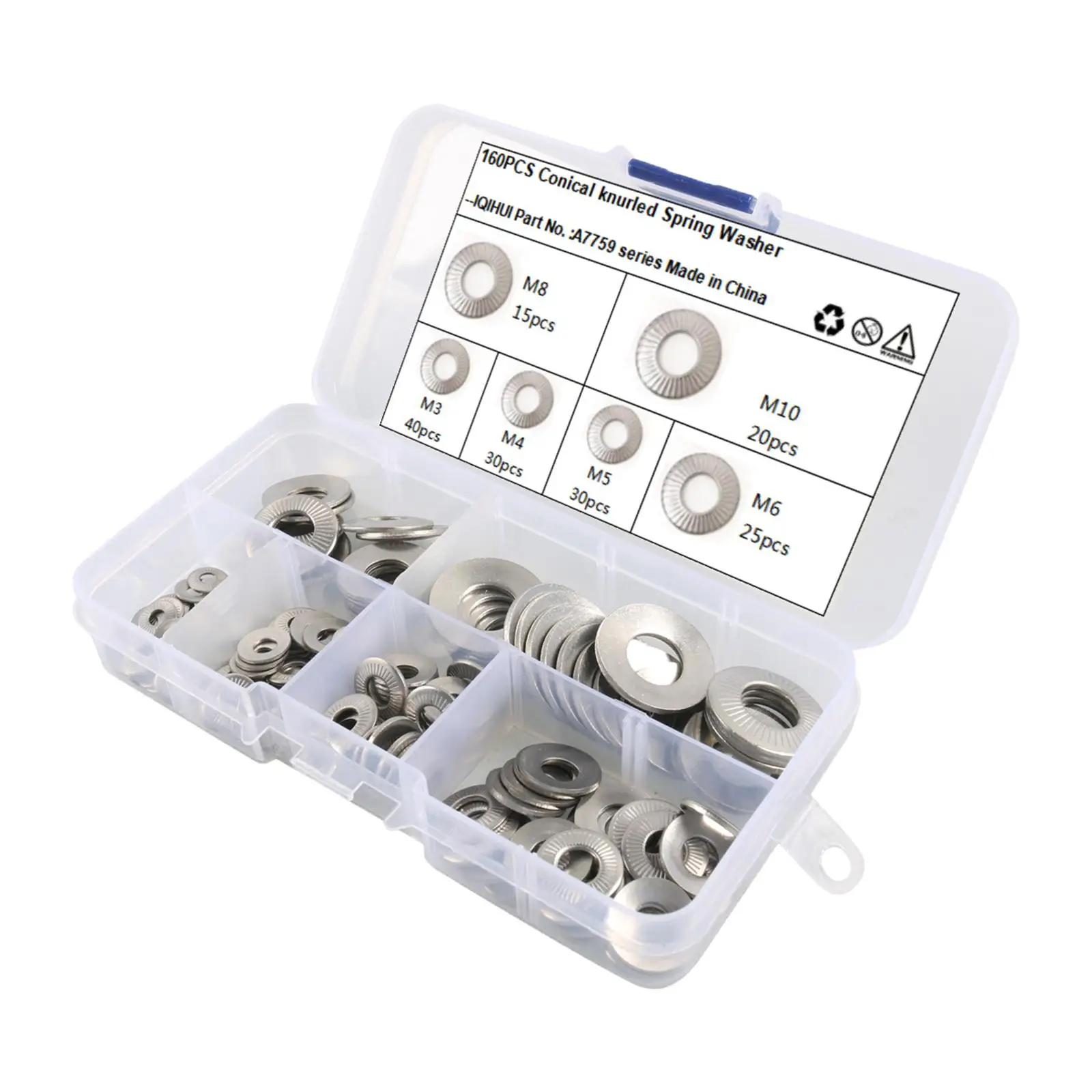 160 Pieces Conical Knurled Spring Washer with Case Serrated Conical Spring Washer Stainless Steel for Industrial and Mechanical
160 Pieces Conical Knurled Spring Washer with Case Serrated Conical Spring Washer Stainless Steel for Industrial and Mechanical