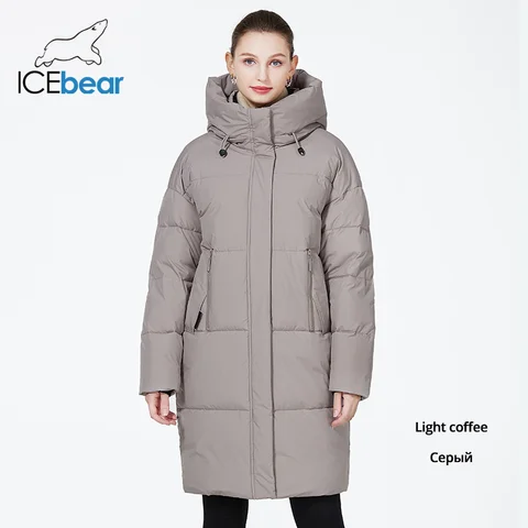 ICEbear куртка женская зимня 2023, пальто женское оверсайз, куртка женская парка GWD3757I