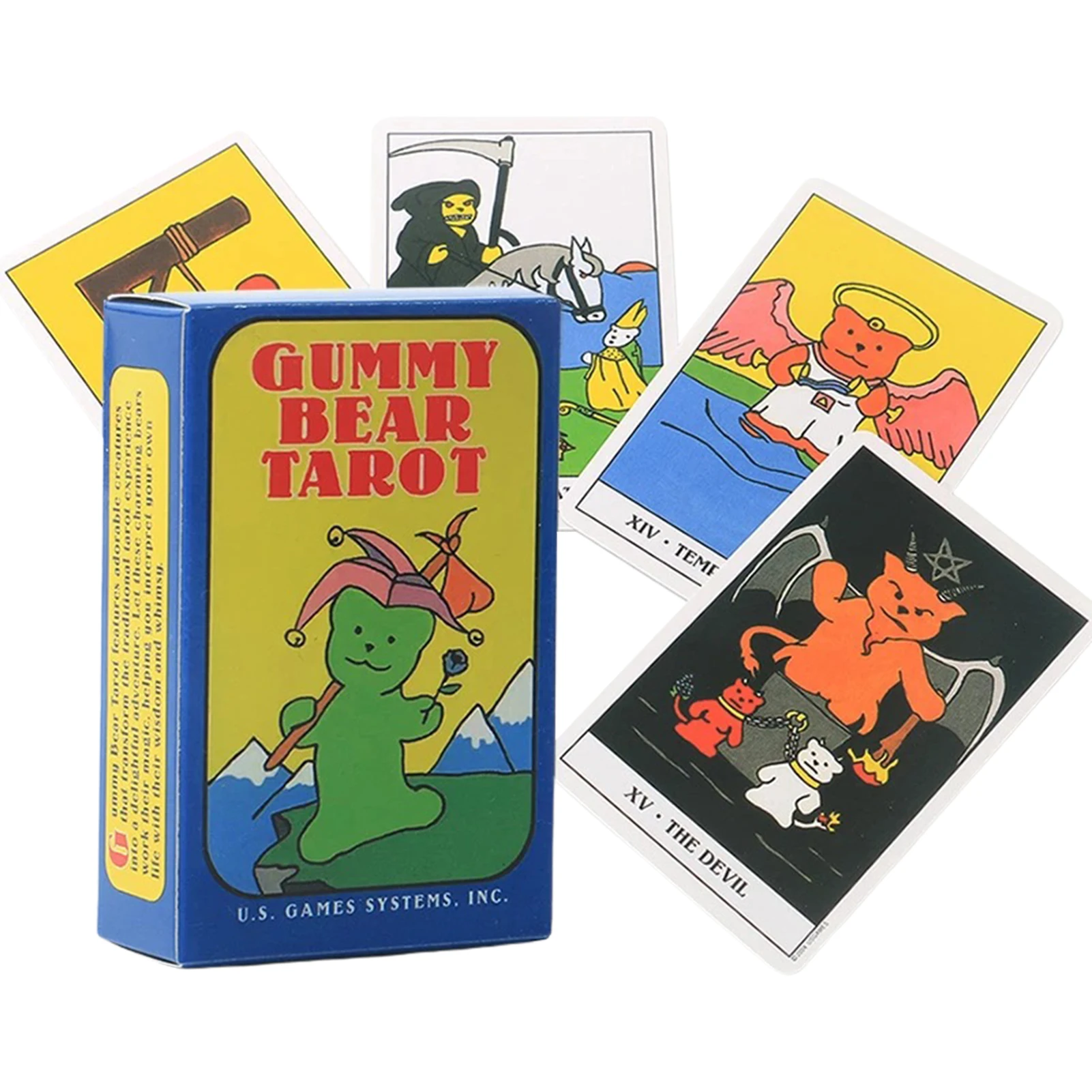 Gummy Bear Tarot Cards Oracle Card Games Deck Kawaii Original Cards Deck Board Game Witch Playing Cards Party Game Gift
Gummy Bear Tarot Cards Oracle Card Games Deck Kawaii Original Cards Deck Board Game Witch Playing Cards Party Game Gift