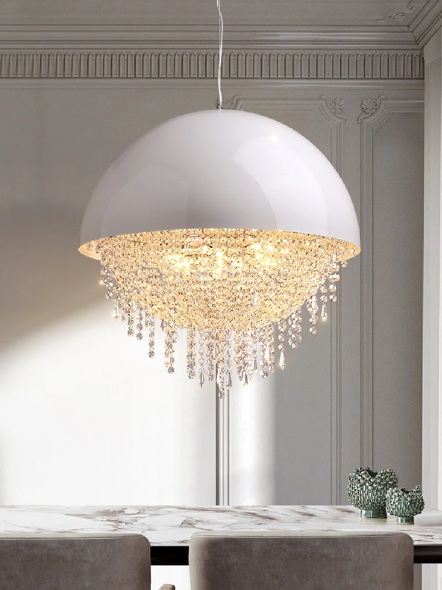 Light luxury crystal LED Pendant lights postmodern creative art round Chandelier living room dining room bedroom Hanging lamp
Light luxury crystal LED Pendant lights postmodern creative art round Chandelier living room dining room bedroom Hanging lamp
