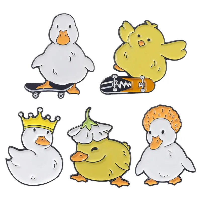Skateboard Goose Duck Chicken Enamel Pin Cartoon Lovely Animal Brooches Bag Clothes Lapel Pins for Ladies Badge Jewelry Gift
Skateboard Goose Duck Chicken Enamel Pin Cartoon Lovely Animal Brooches Bag Clothes Lapel Pins for Ladies Badge Jewelry Gift