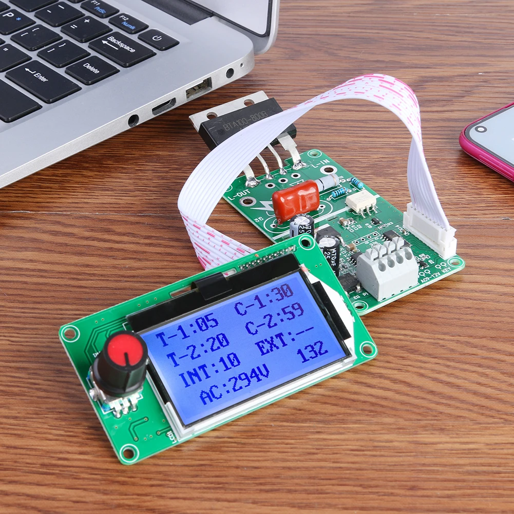 100A Spot Welding Machine Control Board Digital LCD Display Spot Welder Double Dual Pulse Encoder Time Control Module
100A Spot Welding Machine Control Board Digital LCD Display Spot Welder Double Dual Pulse Encoder Time Control Module