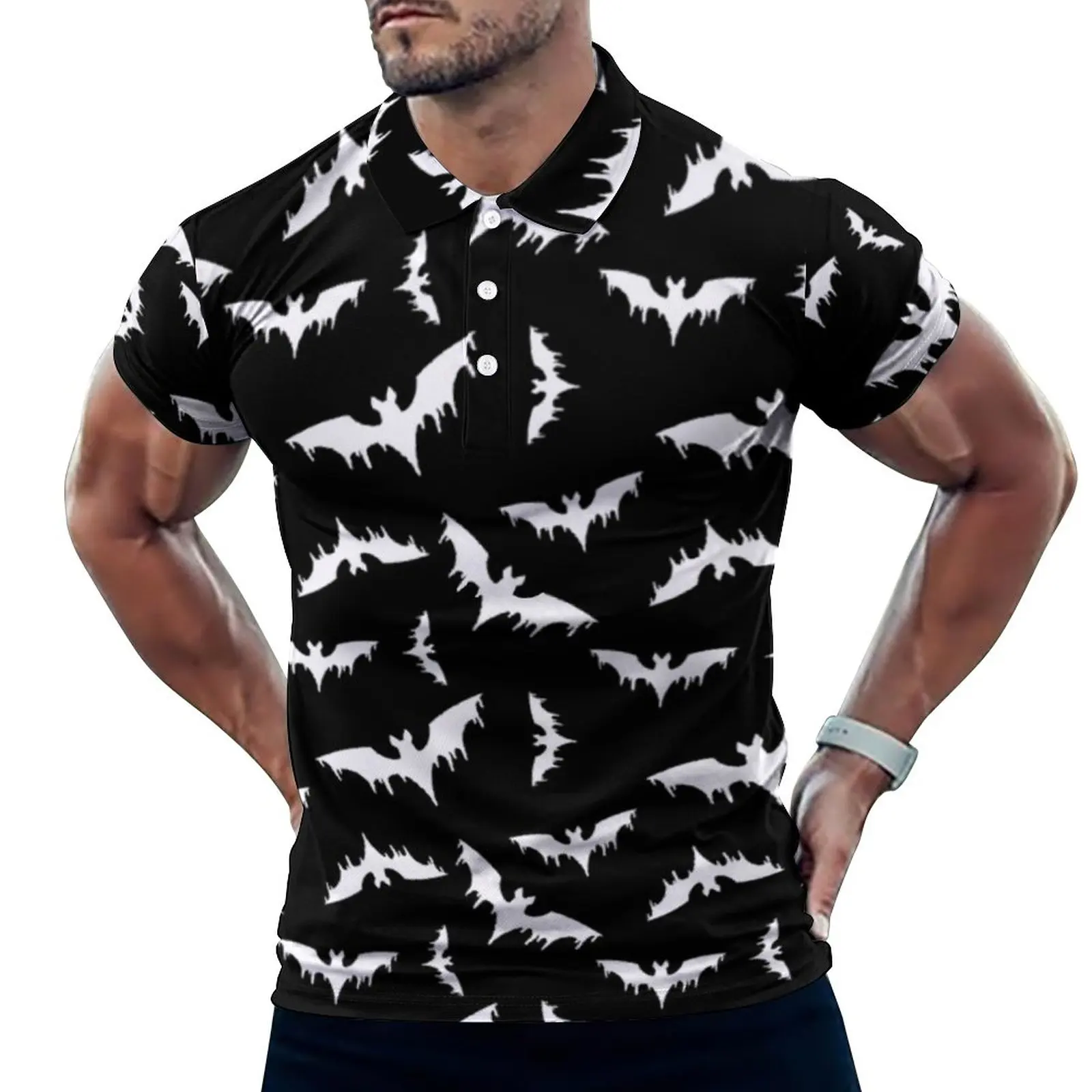 Футболка-поло мужская с коротким рукавом, повседневная забавная рубашка-поло с принтом летучих мышей, большие размеры 5XL 6XL, лето
Футболка-поло мужская с коротким рукавом, повседневная забавная рубашка-поло с принтом летучих мышей, большие размеры 5XL 6XL, лето