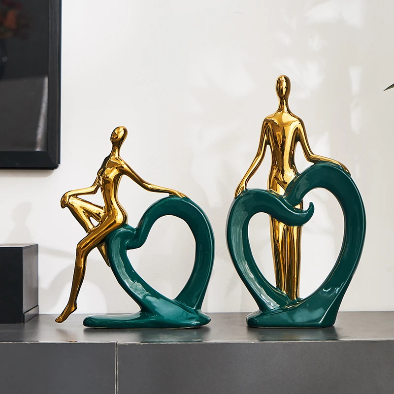 Nordic Abstract Female Sculpture Ceramic Statue Luxury Home Decor Couple Statue Living Room Decoration Accessory Love Sculpture
Nordic Abstract Female Sculpture Ceramic Statue Luxury Home Decor Couple Statue Living Room Decoration Accessory Love Sculpture
