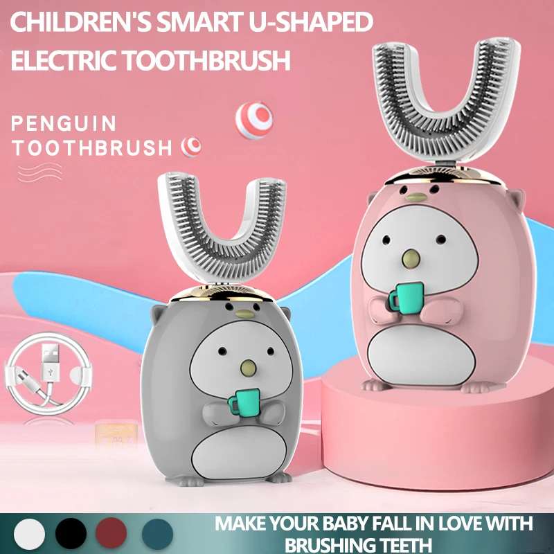 Smart 360 Degrees U Electric Toothbrush Kids Silicon Automatic Ultrasonic Teeth Tooth Brush Cartoon Pattern Children
Smart 360 Degrees U Electric Toothbrush Kids Silicon Automatic Ultrasonic Teeth Tooth Brush Cartoon Pattern Children