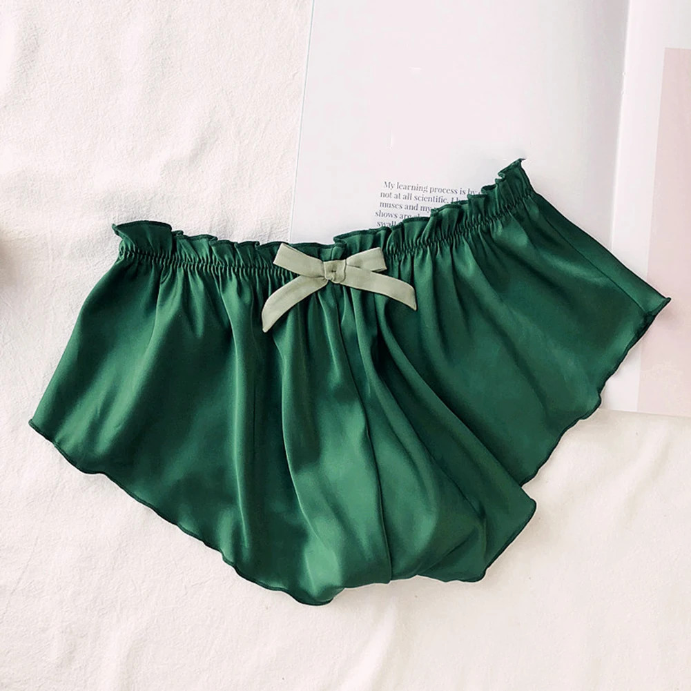 Women Simulation Silk Satin Solid Briefs Lingerie Skin-Friendly Comfortable Home Panties Large Size Bottom Sexy Pajamas
Women Simulation Silk Satin Solid Briefs Lingerie Skin-Friendly Comfortable Home Panties Large Size Bottom Sexy Pajamas