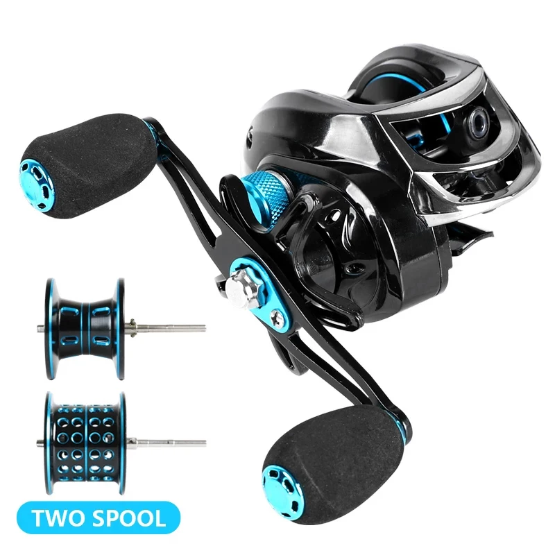 High Speed Fishing Reel All Metal Spool Baitcasting Reel 8+1BB GEAR RATIO 7.2:1 Casting Fishing Double Spool Saltwater
High Speed Fishing Reel All Metal Spool Baitcasting Reel 8+1BB GEAR RATIO 7.2:1 Casting Fishing Double Spool Saltwater