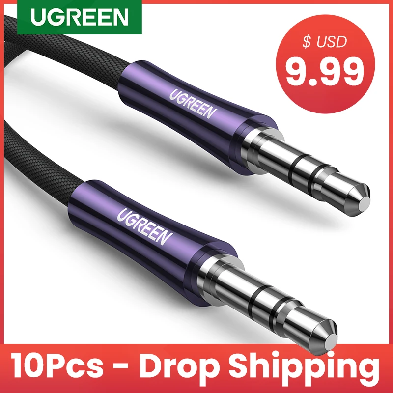【Drop shipping】 Ugreen Aux кабель 3,5 мм HiFi стерео 100/50/30/10 шт серебряное медное ядро Плетеный 1 м 2 м аудио динамик 3,5 Jack кабель
【Drop shipping】 Ugreen Aux кабель 3,5 мм HiFi стерео 100/50/30/10 шт серебряное медное ядро Плетеный 1 м 2 м аудио динамик 3,5 Jack кабель