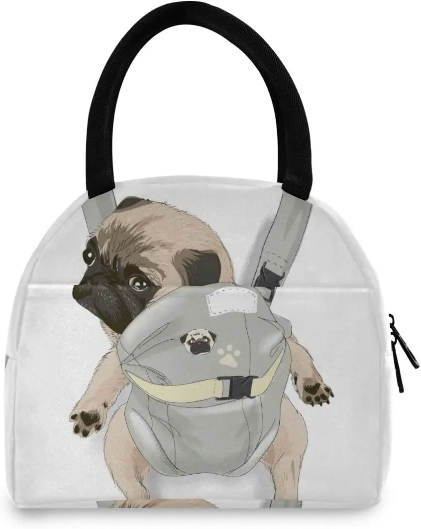 Lunch Box for Women, Cute Puppy Double Zippers Wide Open Reusable Lunch Tote Bag for Work, Picnic, School or Travel
Lunch Box for Women, Cute Puppy Double Zippers Wide Open Reusable Lunch Tote Bag for Work, Picnic, School or Travel
