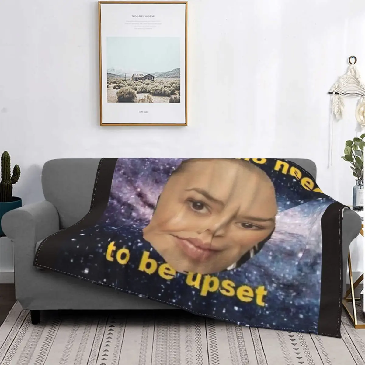 

Theres No Need To Be Upset Throw Blanket Customizable Comfortable Bedroom Multi Style