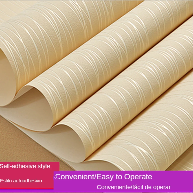 Solid color Vertical Stripe Non Woven 3D wallpaper,High Quality modern wall paper for bedroom living room home decoration Sale 
Solid color Vertical Stripe Non Woven 3D wallpaper,High Quality modern wall paper for bedroom living room home decoration Sale