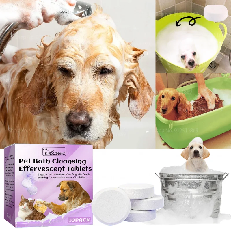 Pet Bath Cleaning Effervescent Tablet Cat and Dog SPA Cleaning To Remove Odor, Soft Hair and Fragrance 10 Pack/box
Pet Bath Cleaning Effervescent Tablet Cat and Dog SPA Cleaning To Remove Odor, Soft Hair and Fragrance 10 Pack/box