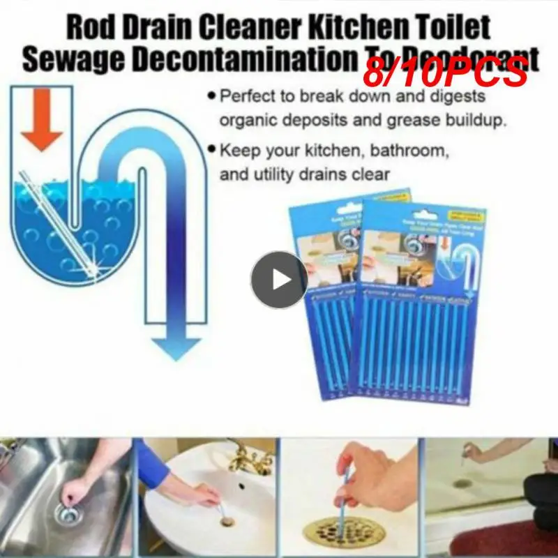 8/10PCS Clogging Tools Solid Deodorant Cleaning Agent Remove Oil Sink Sewer Kitchen Accessories Tools Pipe Cleaner Bathtub
8/10PCS Clogging Tools Solid Deodorant Cleaning Agent Remove Oil Sink Sewer Kitchen Accessories Tools Pipe Cleaner Bathtub