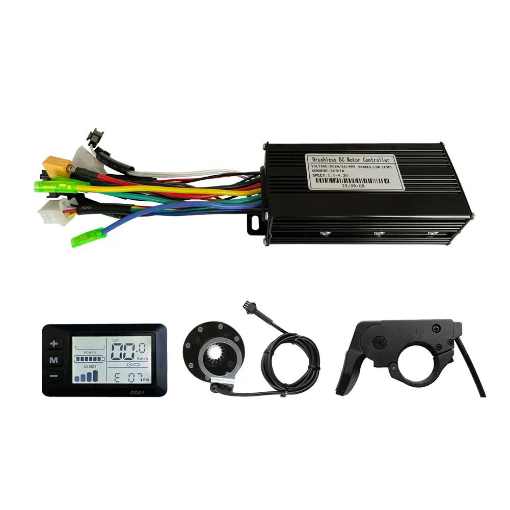 36/48V 26A Sine Wave Controller GD01 Display Throttle 8 PAS Kit For E-Bike MTB E-Scooter Battery Modification Controller Set
36/48V 26A Sine Wave Controller GD01 Display Throttle 8 PAS Kit For E-Bike MTB E-Scooter Battery Modification Controller Set