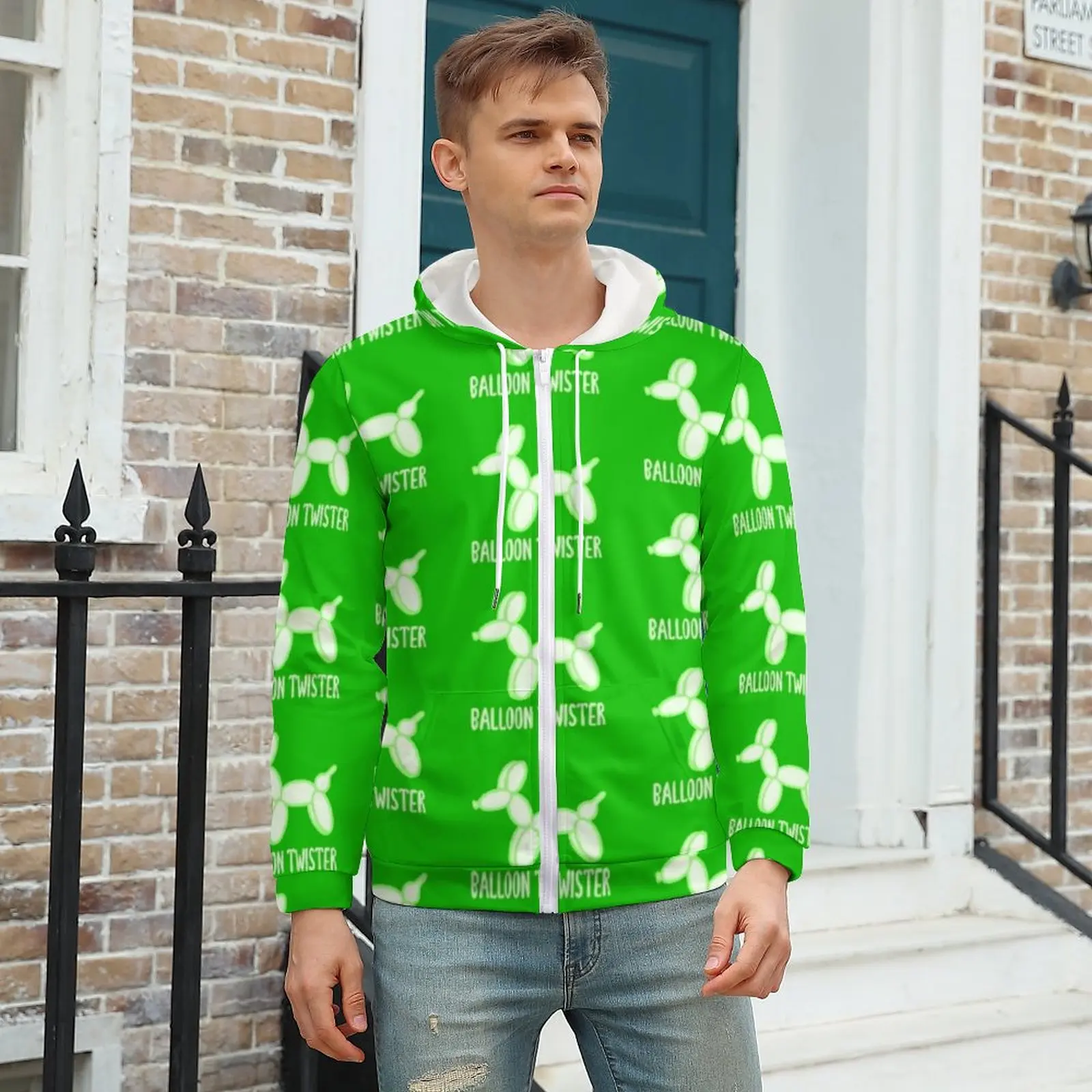 Balloon Twister Green Zipper Hoodies Long-Sleeve Cute Dogs Print Elegant Hoodie Autumn Korean Fashion Oversized Custom Tops
Balloon Twister Green Zipper Hoodies Long-Sleeve Cute Dogs Print Elegant Hoodie Autumn Korean Fashion Oversized Custom Tops