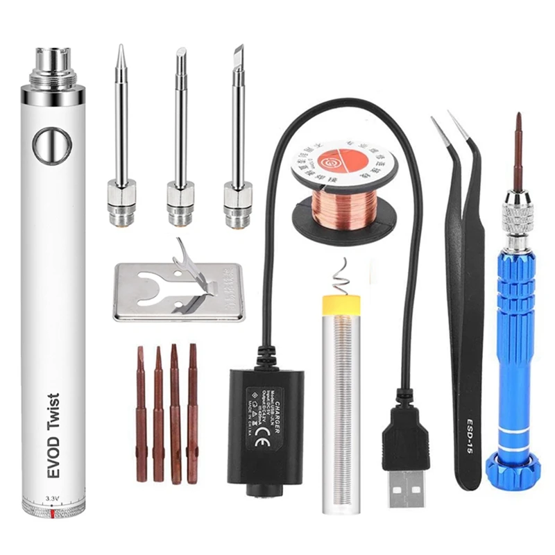 5V 15W Battery Powered Soldering Iron With USB Charge Soldering Iron Soldering Wireless Charging Solder Iron
5V 15W Battery Powered Soldering Iron With USB Charge Soldering Iron Soldering Wireless Charging Solder Iron