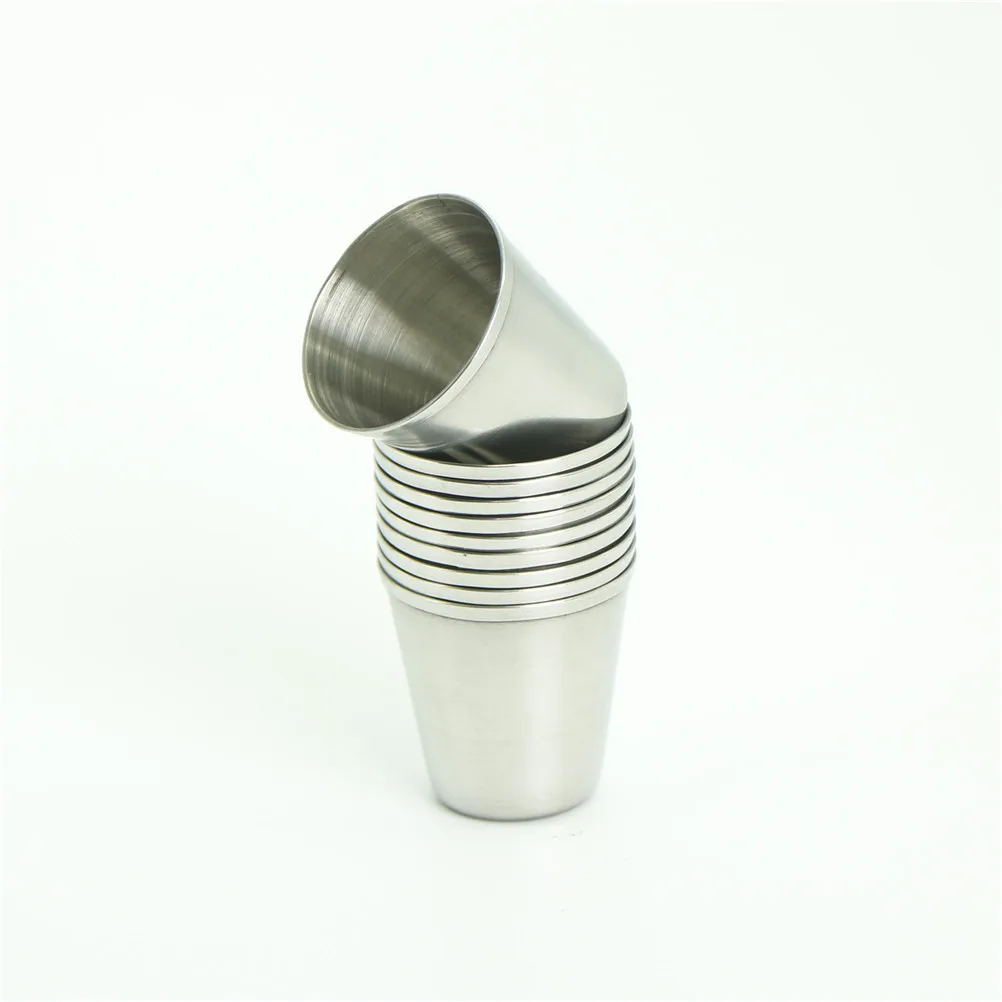 10Pcs 30ml Stainless Steel Wine Drinking Shot Glasses Metal Goblet 1oz Wine Goblet
10Pcs 30ml Stainless Steel Wine Drinking Shot Glasses Metal Goblet 1oz Wine Goblet