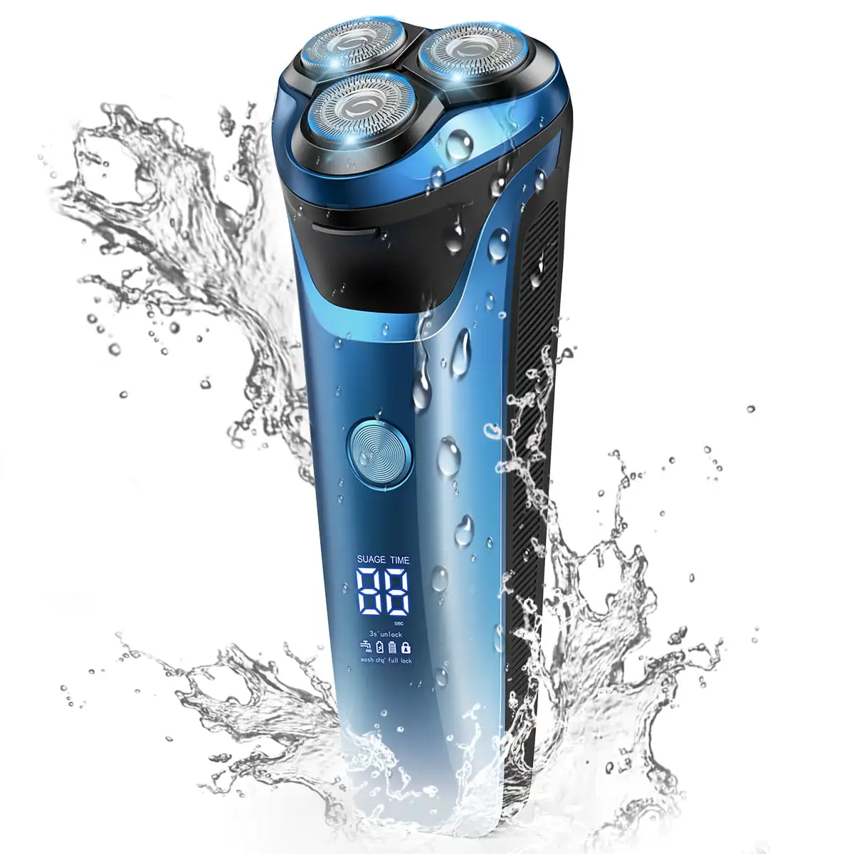 Men's , IPX7 Waterproof Wet Dry Electric Shaver, 4D Rotary USB Rechargeable Shaver Cordless Beard Nose Trimmer W/ Pop-up Trimmer
Men's , IPX7 Waterproof Wet Dry Electric Shaver, 4D Rotary USB Rechargeable Shaver Cordless Beard Nose Trimmer W/ Pop-up Trimmer