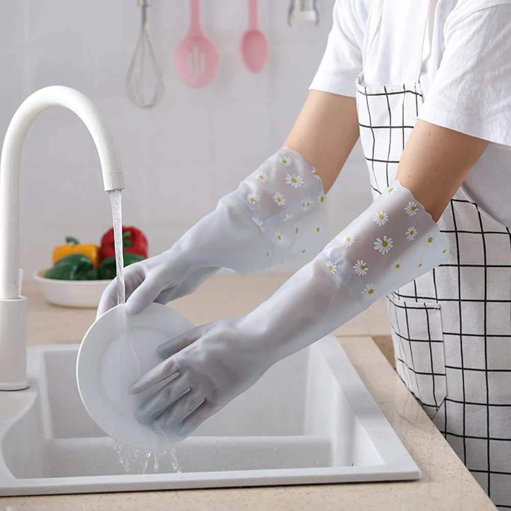 Kitchen Dishwashing Long Gloves Thickened Rubber Gloves Waterproof Household Gloves For Clean Kitchen Utensils Car Washing
Kitchen Dishwashing Long Gloves Thickened Rubber Gloves Waterproof Household Gloves For Clean Kitchen Utensils Car Washing