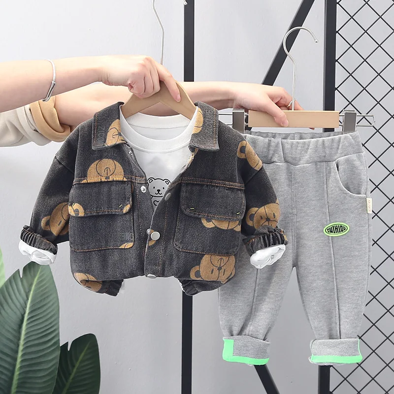 0-6Years Kid Set Children Wear Boys Suit Long Sleeves + Trousers Clothing Autumn And Winter Ieisure Sports Three Piece Boy Suit
0-6Years Kid Set Children Wear Boys Suit Long Sleeves + Trousers Clothing Autumn And Winter Ieisure Sports Three Piece Boy Suit