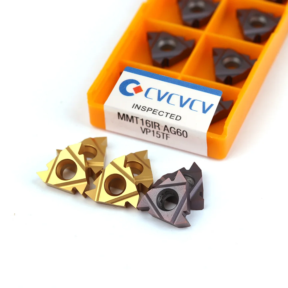 Carbide thread insert 16IR 16ER AG60 VP15TF / US735 / UE6020 high quality slotting thread turning tool
Carbide thread insert 16IR 16ER AG60 VP15TF / US735 / UE6020 high quality slotting thread turning tool