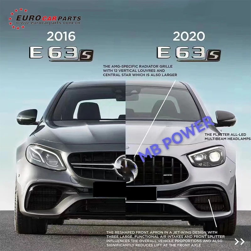 E-Class W213 E63 Style Body Kit Plastic Material Body Parts For W213 E63 LED Headlight Front Bumper Rear Spoiler Light
E-Class W213 E63 Style Body Kit Plastic Material Body Parts For W213 E63 LED Headlight Front Bumper Rear Spoiler Light