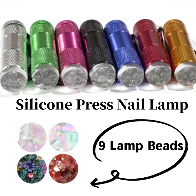 7Colors Nail Dryer Silicone Press Phototherapy Lamp Hand-held Nail Seal Phototherapy Lamp 9 Lamp Beads Nail Lamp Manicure Tools
7Colors Nail Dryer Silicone Press Phototherapy Lamp Hand-held Nail Seal Phototherapy Lamp 9 Lamp Beads Nail Lamp Manicure Tools