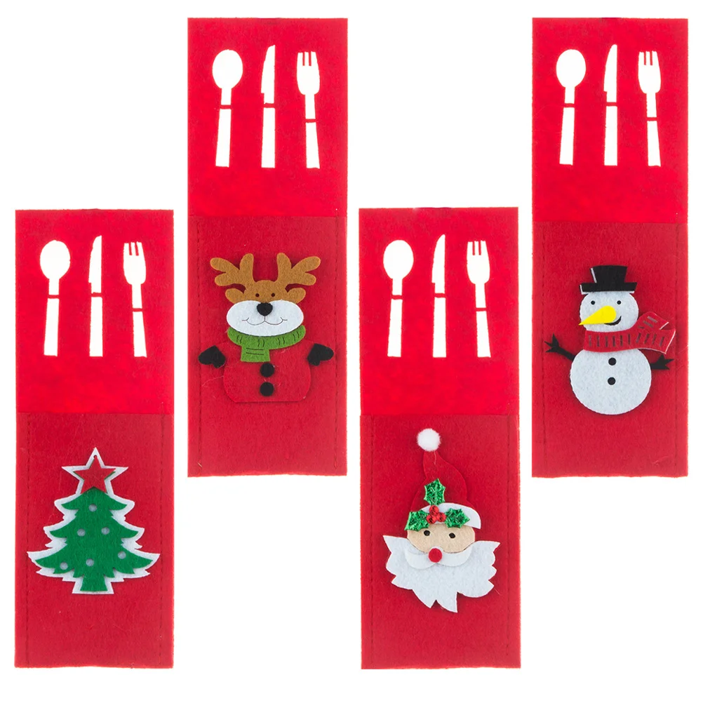 Christmas Cutlery Bag Holder Tableware Pouch Felt Table Coversilverware Flatware Bags Gift Setting Decoration Santa Dinner Fork
Christmas Cutlery Bag Holder Tableware Pouch Felt Table Coversilverware Flatware Bags Gift Setting Decoration Santa Dinner Fork