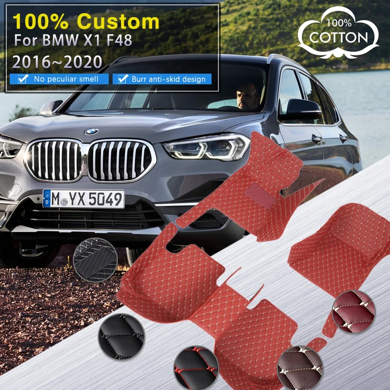 Car Floor Mats For BMW X1 F48 Mk2 2016~2020 Leather Luxury Mat Protective Pad Rug Covers Carpet Car Accessories Interior Parts
Car Floor Mats For BMW X1 F48 Mk2 2016~2020 Leather Luxury Mat Protective Pad Rug Covers Carpet Car Accessories Interior Parts