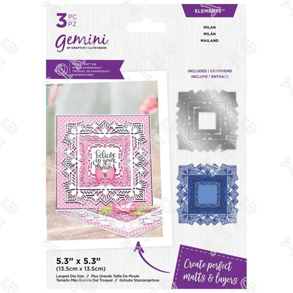 2022 New Milan Square Lace Border Metal Cutting Dies Handmade Diy Scrapbook Greeting Card Photo Diary Gift Decoration Craft Mold
2022 New Milan Square Lace Border Metal Cutting Dies Handmade Diy Scrapbook Greeting Card Photo Diary Gift Decoration Craft Mold