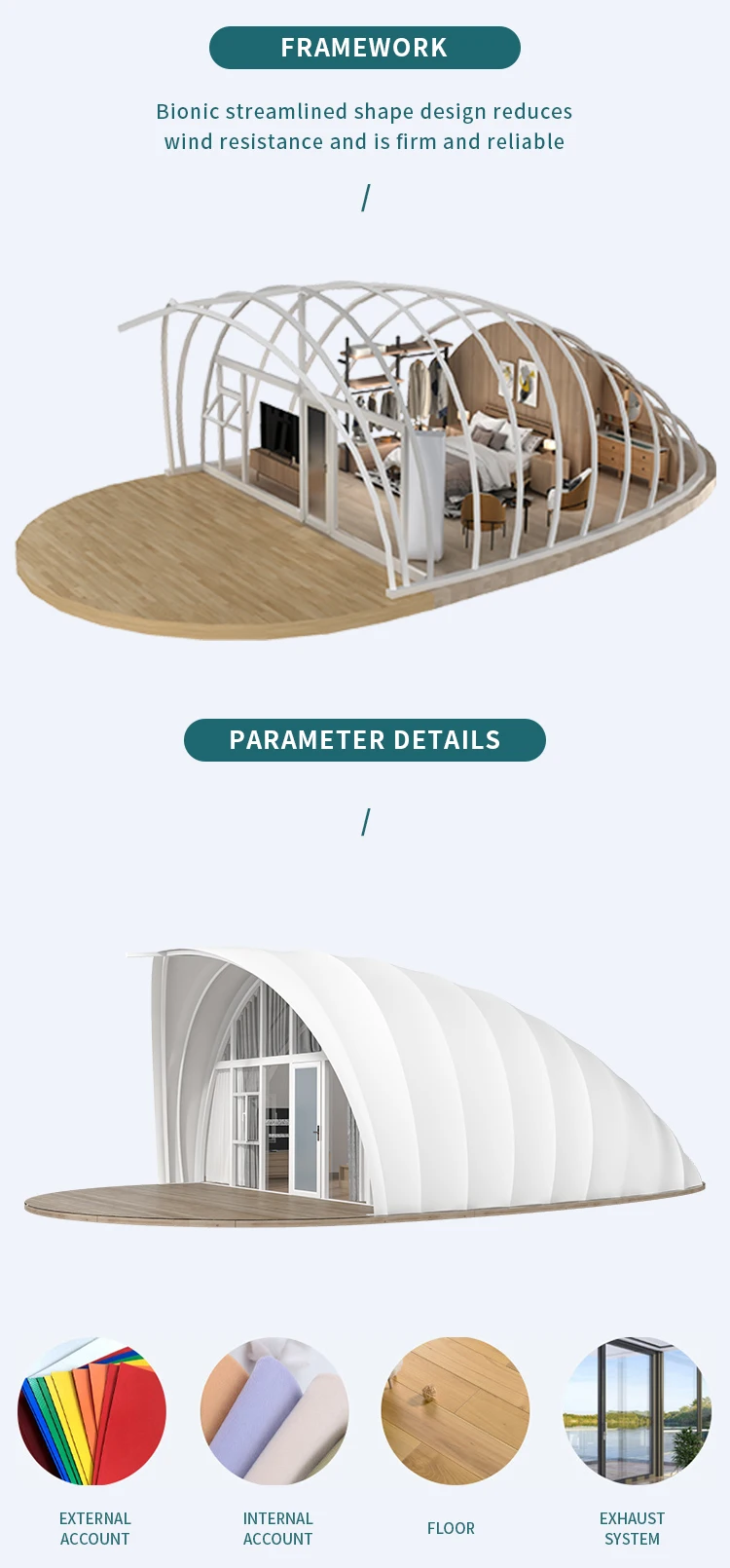 Luxury off-grid camping Tent outdoor autonomous Tent Shell Shape Resort Glamping Tent
Luxury off-grid camping Tent outdoor autonomous Tent Shell Shape Resort Glamping Tent