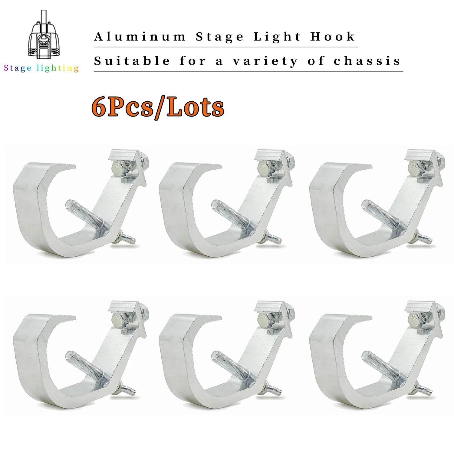 6Pcs/Lots LED Par Light Hook Professional Stage Equipment LED Stage Light Truss Dj Club Aluminum Light Hook Light Stand
6Pcs/Lots LED Par Light Hook Professional Stage Equipment LED Stage Light Truss Dj Club Aluminum Light Hook Light Stand