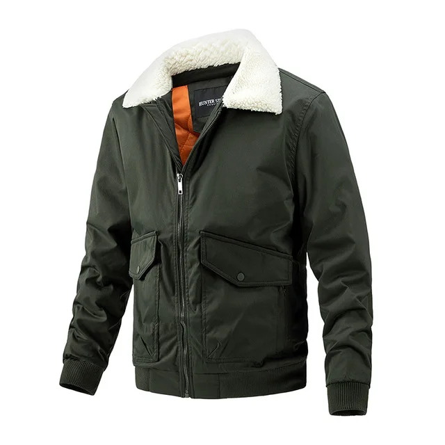 Men's Cargo Jackets Solid Color With Fur Collar Warm Male Jacket Casual Winter Zipper Coats Men Fashion Clothing
Men's Cargo Jackets Solid Color With Fur Collar Warm Male Jacket Casual Winter Zipper Coats Men Fashion Clothing