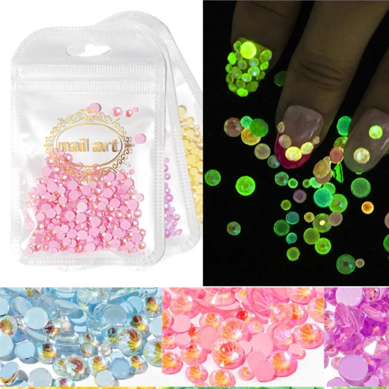1pack Luminous Crystal Mixed Size SS6-SS20 Nail Art Rhinestone 3D Glitter Diamond Jewelly Glow In The Dark Nail Decorations
1pack Luminous Crystal Mixed Size SS6-SS20 Nail Art Rhinestone 3D Glitter Diamond Jewelly Glow In The Dark Nail Decorations