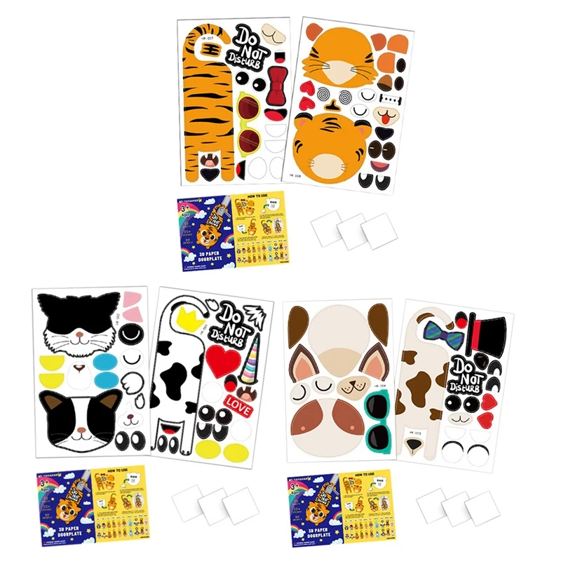 Children's Handmade Toys Cartoon Three-Dimensional Creative Decoration Door Hanging Art DIY Game Sticker Material Bag
Children's Handmade Toys Cartoon Three-Dimensional Creative Decoration Door Hanging Art DIY Game Sticker Material Bag
