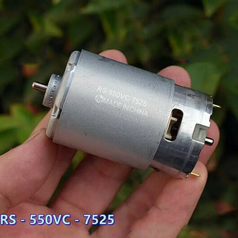 MABUCHI RS-550VC-7525 DC Motor 12V 17800RPM High Speed High Power Engine For Electric Drill Tool
MABUCHI RS-550VC-7525 DC Motor 12V 17800RPM High Speed High Power Engine For Electric Drill Tool