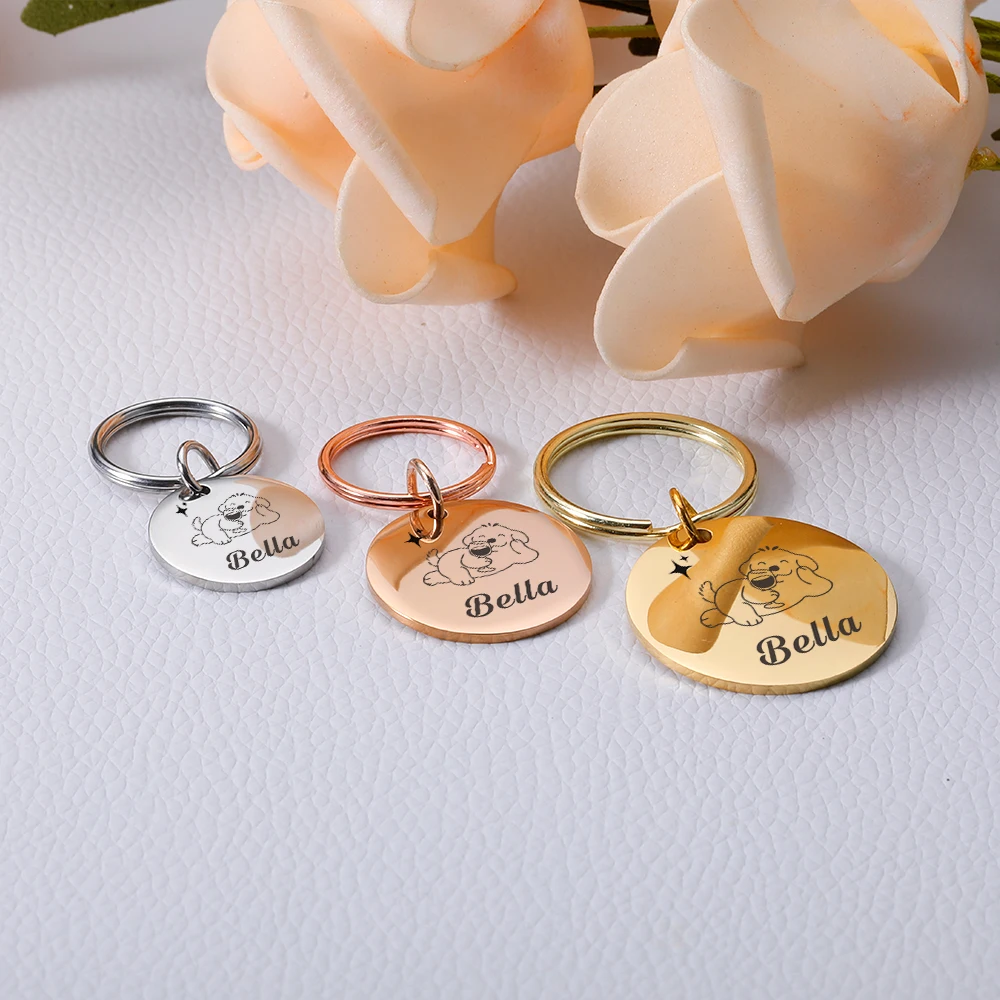 Personalized Dog ID Tag Engraved Cat Dog Puppy Kitten Pet Anti-lost Name Customized Collar Tags Pendant Pet Accessories Pendant
Personalized Dog ID Tag Engraved Cat Dog Puppy Kitten Pet Anti-lost Name Customized Collar Tags Pendant Pet Accessories Pendant