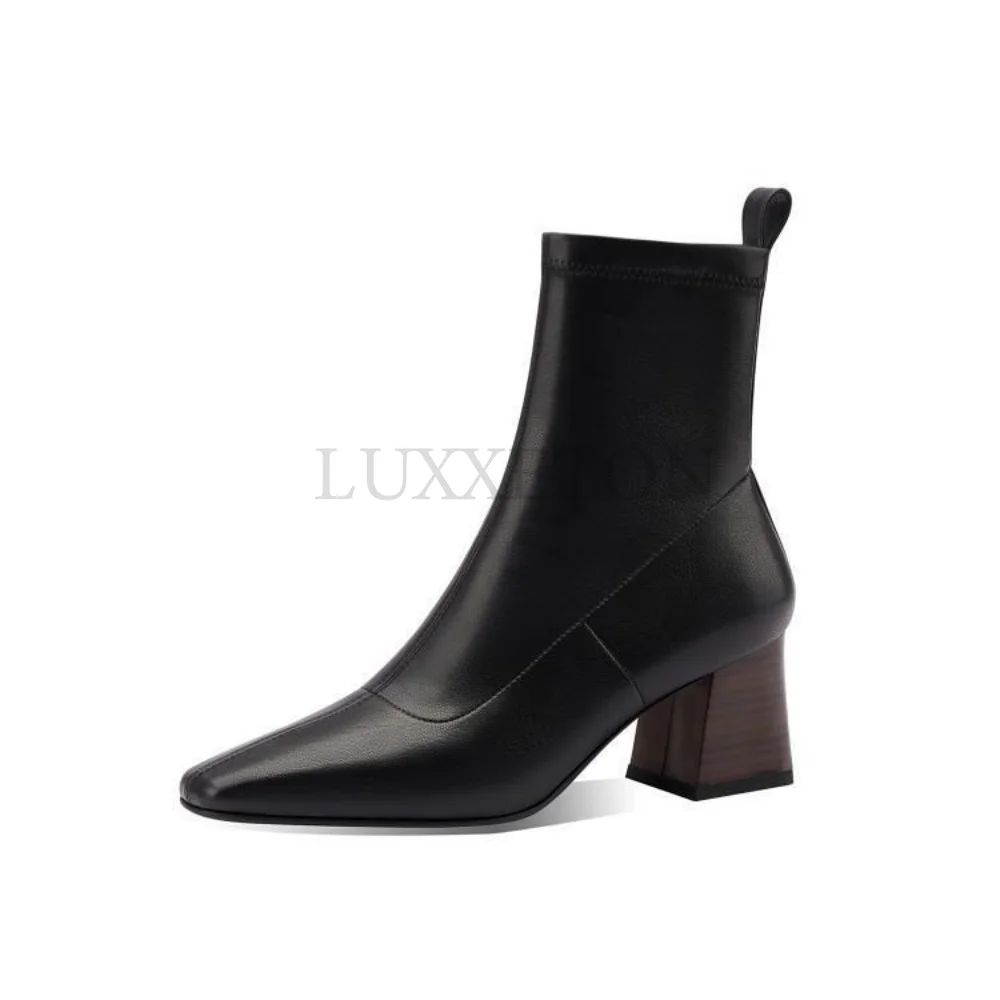 Autumn Chelsea Ladies Boots Pointed Toe High Square Heel Women's Ankle Boot Fashion Office Ladies Slip-on Comfy Female Footwears
Autumn Chelsea Ladies Boots Pointed Toe High Square Heel Women's Ankle Boot Fashion Office Ladies Slip-on Comfy Female Footwears