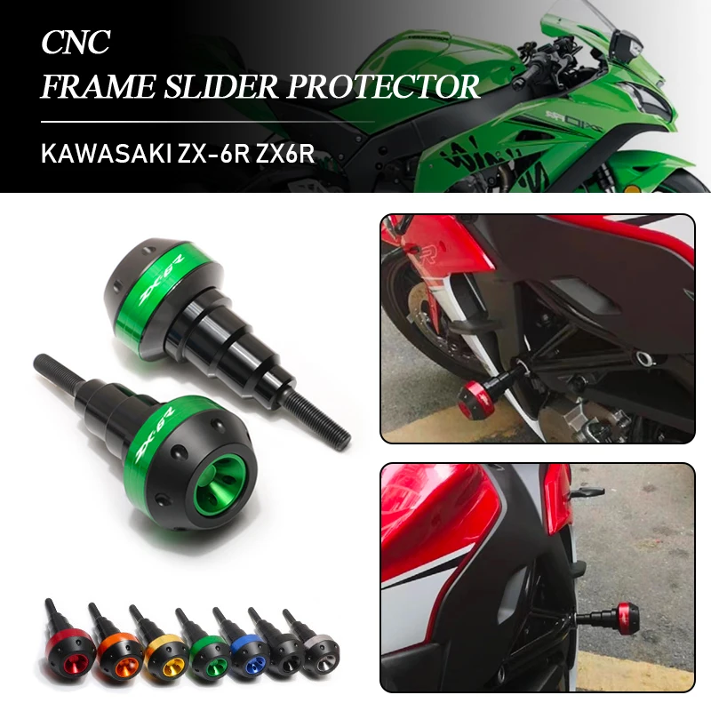 For KAWASAKI ZX-6R ZX6R Motorcycle Plugs Frame Sliders Fairing Guard Anti Crash Pad Protector
For KAWASAKI ZX-6R ZX6R Motorcycle Plugs Frame Sliders Fairing Guard Anti Crash Pad Protector