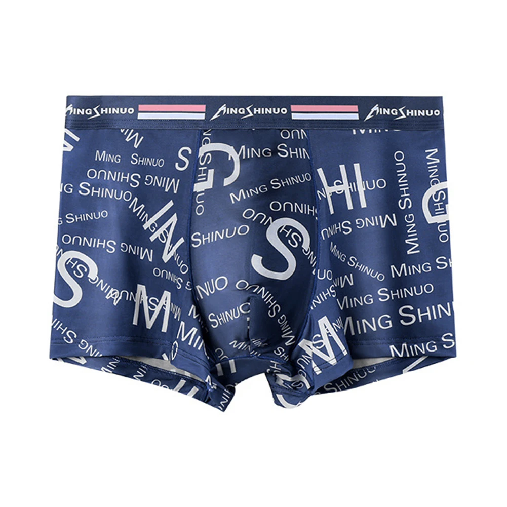 Mens Ice Silk Trunks Letter Printed Underwear Soft Elasticity Boxer Smooth Thin Briefs Shorts Breathable Pouch Underpants
Mens Ice Silk Trunks Letter Printed Underwear Soft Elasticity Boxer Smooth Thin Briefs Shorts Breathable Pouch Underpants