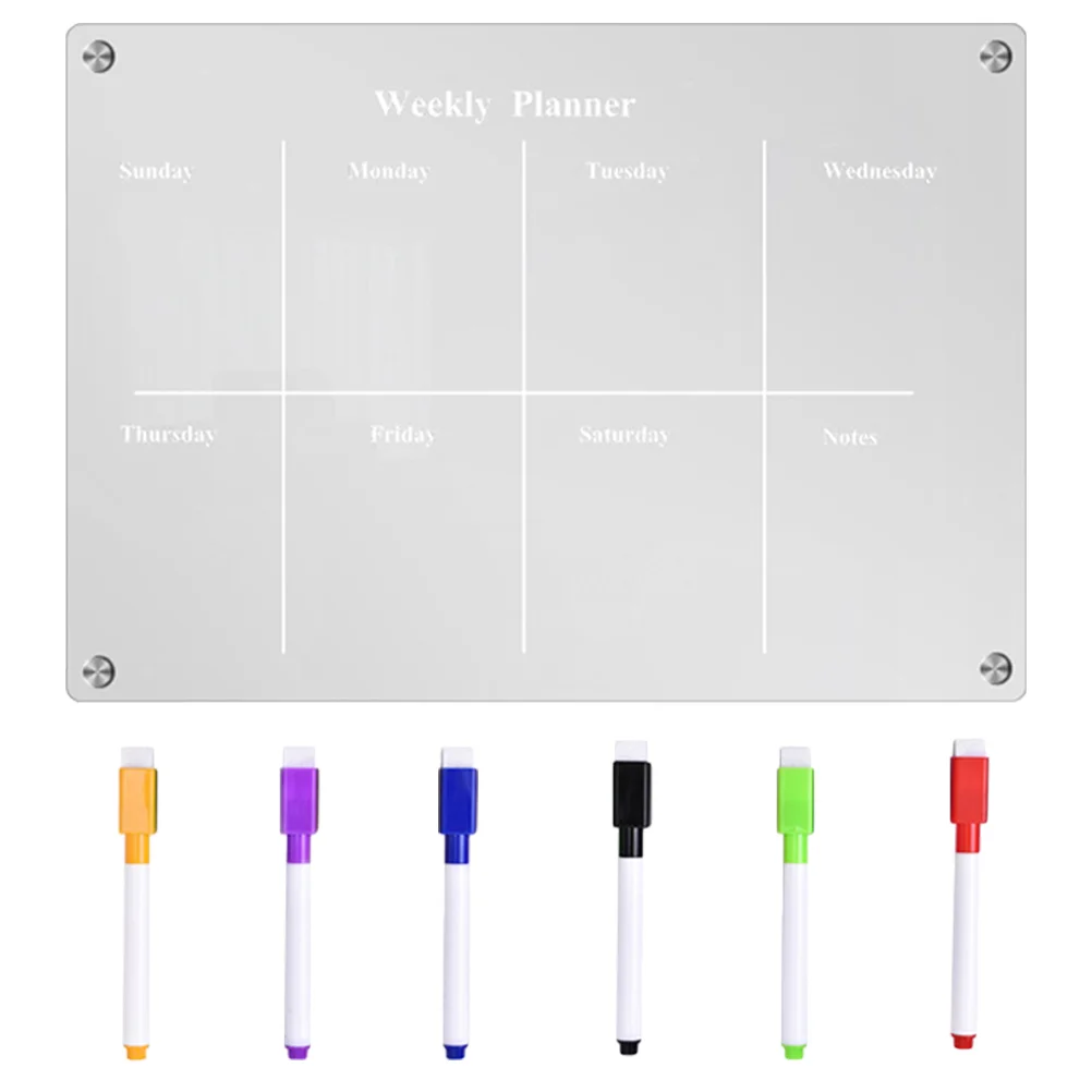 Acrylic Calendar Planner Board Magnetic Transparent Whiteboard Wall Clear Blank Fridge
Acrylic Calendar Planner Board Magnetic Transparent Whiteboard Wall Clear Blank Fridge