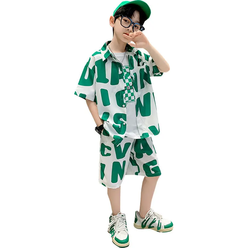 2022 Summer Children Cotton Clothing Sets Thin Tracksuit For Boys Letter Print Sportswear Green Orange 2pcs Sets Outfits 5-14Yrs
2022 Summer Children Cotton Clothing Sets Thin Tracksuit For Boys Letter Print Sportswear Green Orange 2pcs Sets Outfits 5-14Yrs
