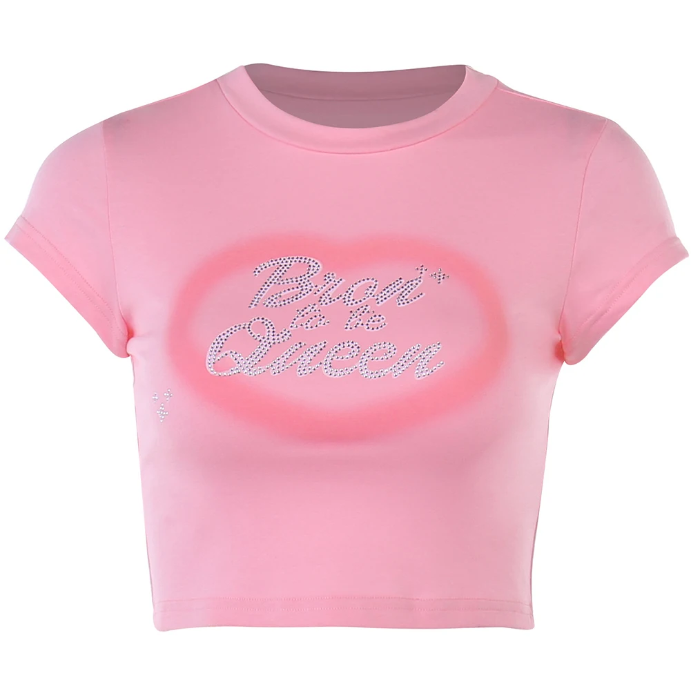 Party Crop Tops Female O-neck Outer Wear Slim Fit Streetwear Vintage Y2K Casual Dopamine T-shirt Druable Elastic
Party Crop Tops Female O-neck Outer Wear Slim Fit Streetwear Vintage Y2K Casual Dopamine T-shirt Druable Elastic